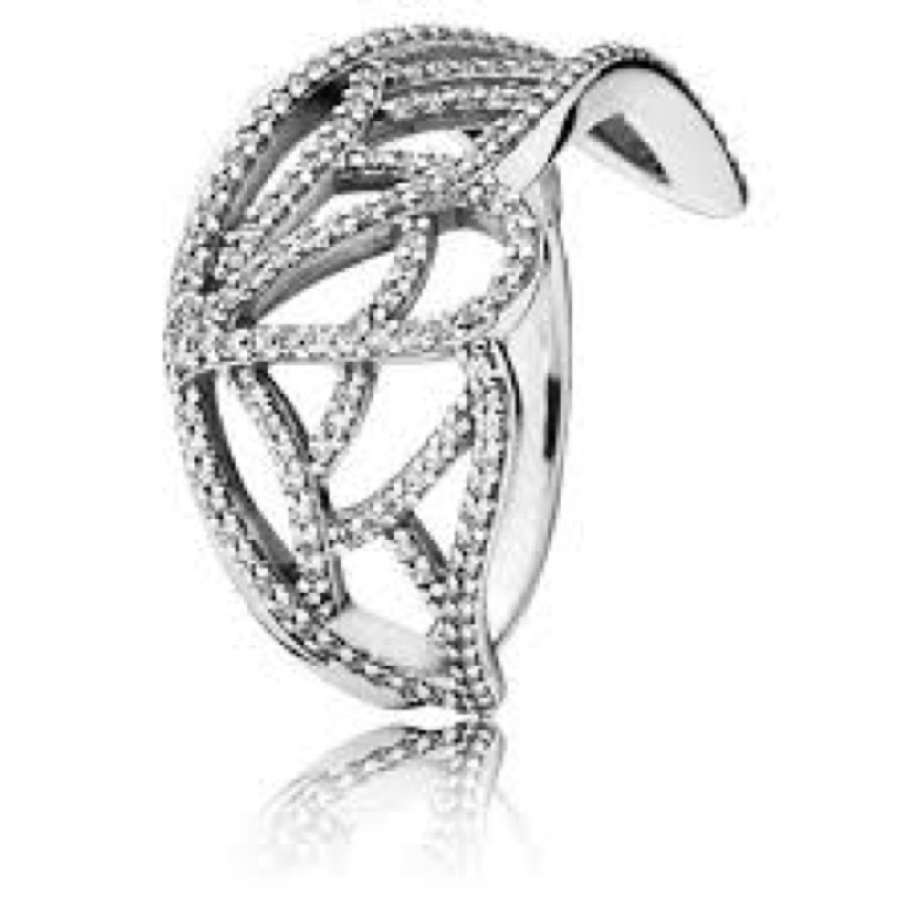 Pandora EUC Beginning Butterfly Wing Ring 190937CZ-56